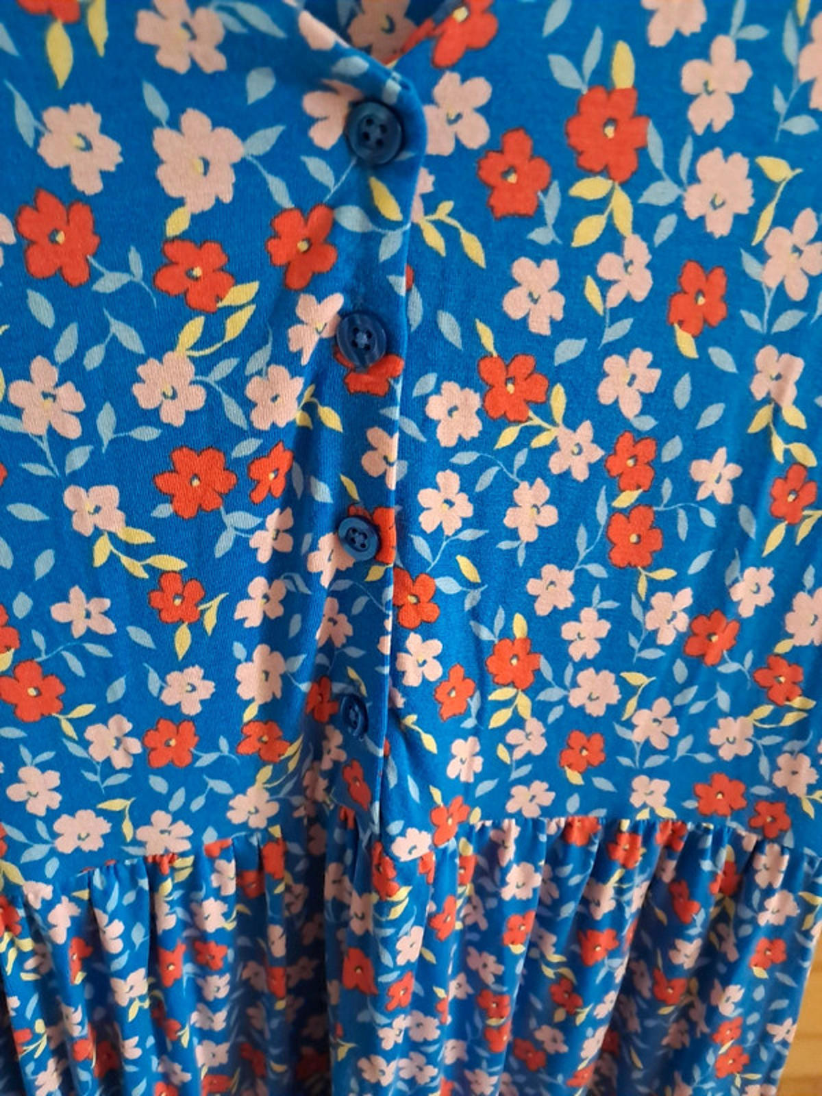 Blue floral dress