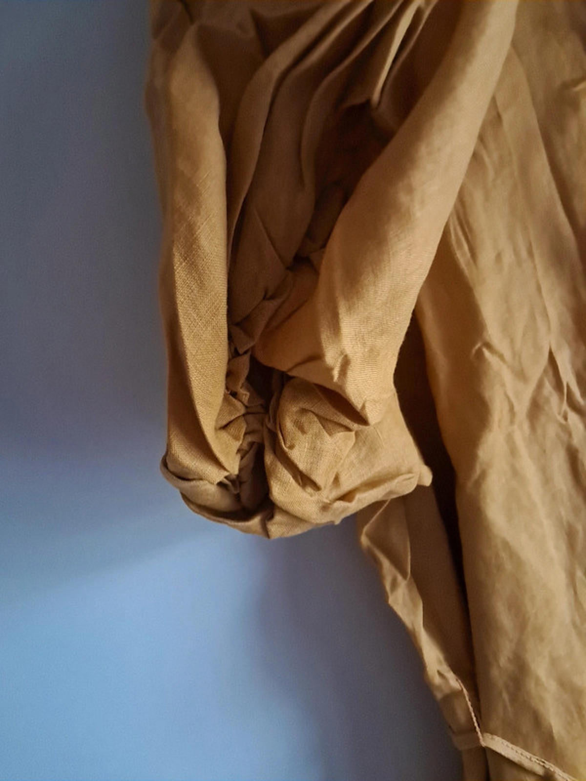 Yellow linen dress