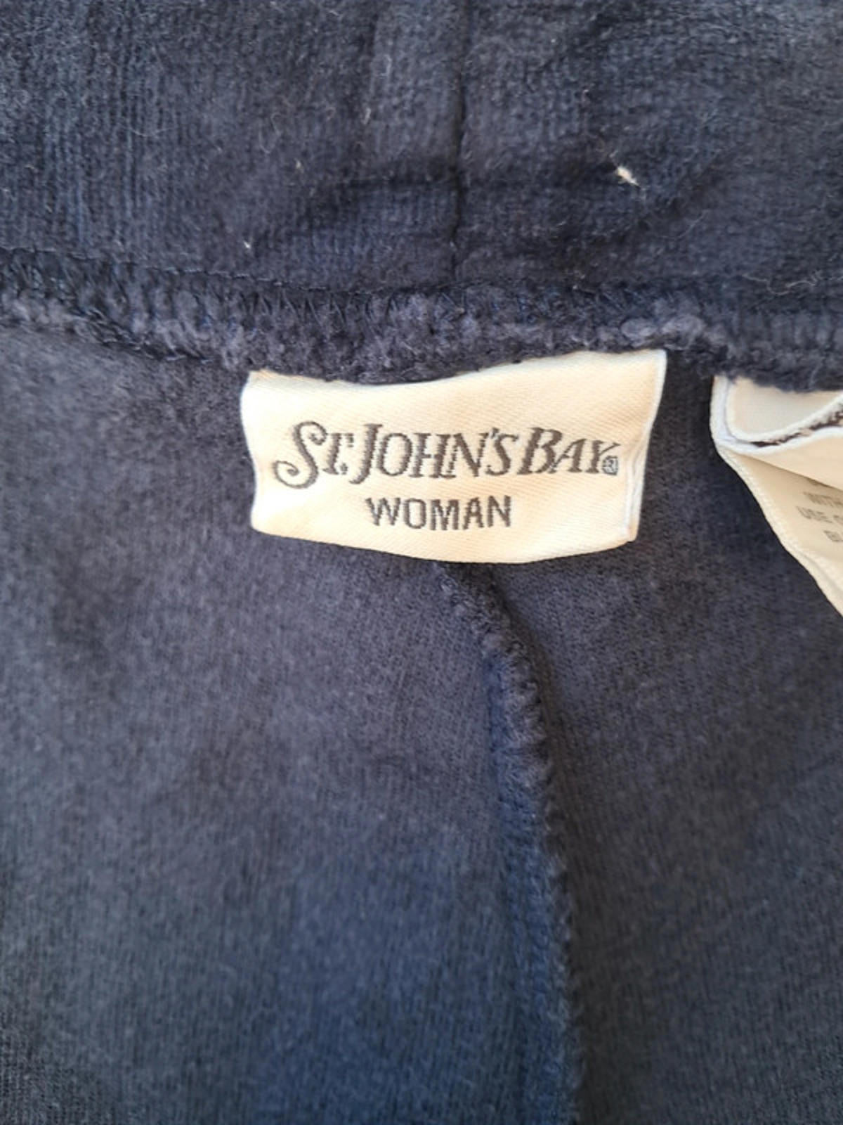 Blue suede joggers