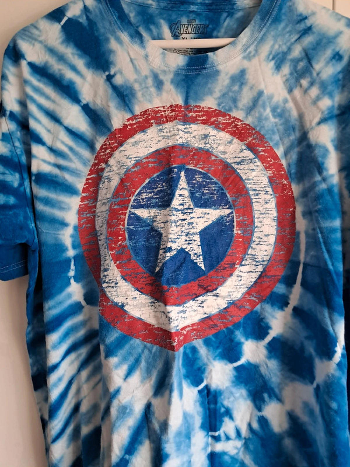 Captain America tie dye t shirt