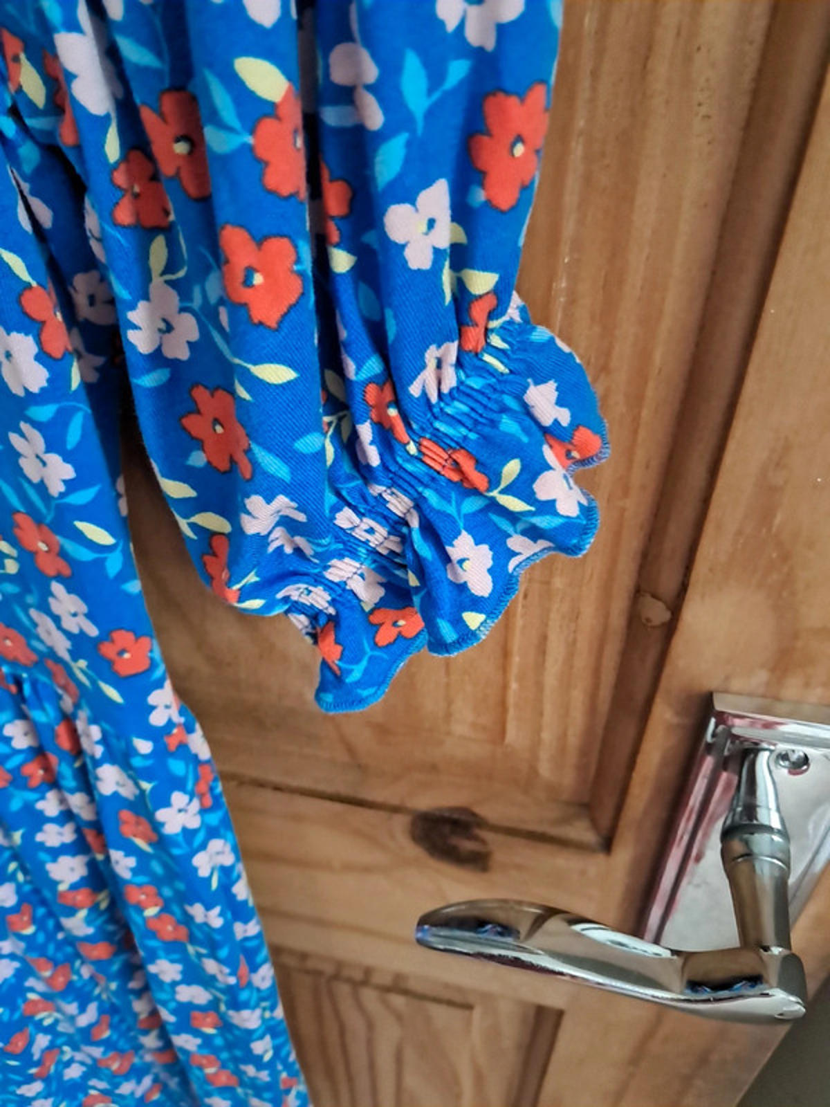 Blue floral dress