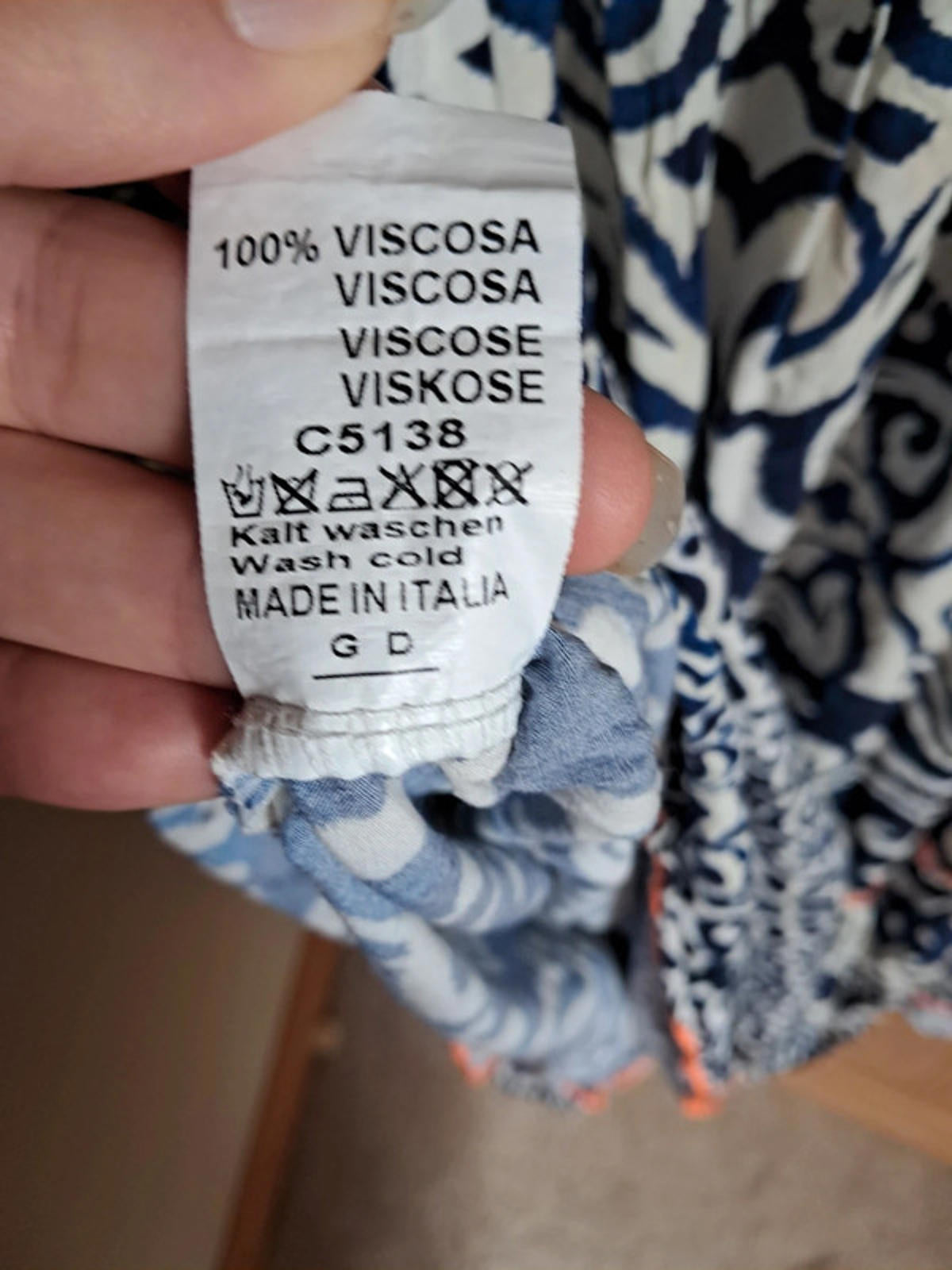 Blue smock dress