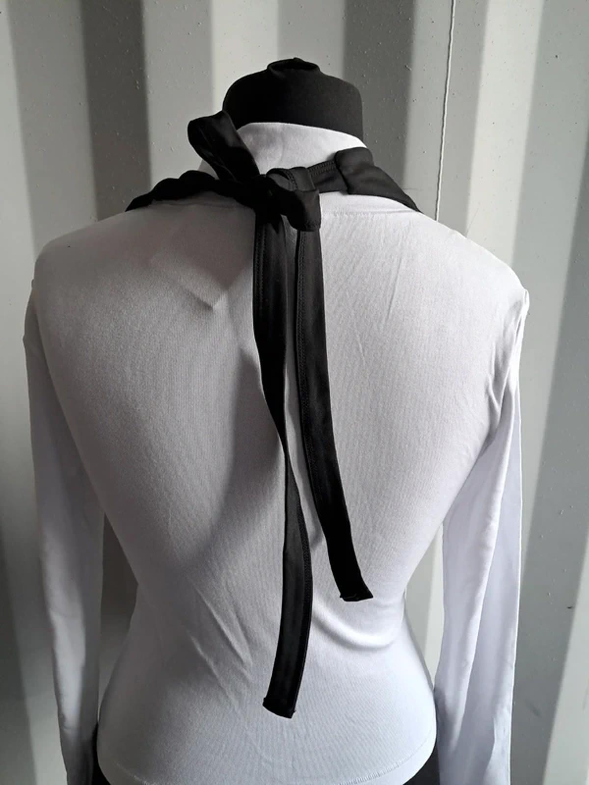 Black halterneck bodysuit