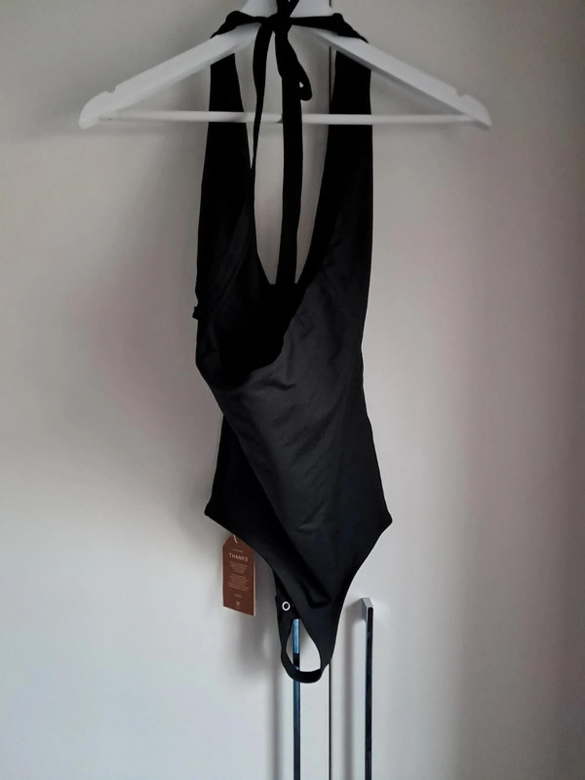 Black halterneck bodysuit