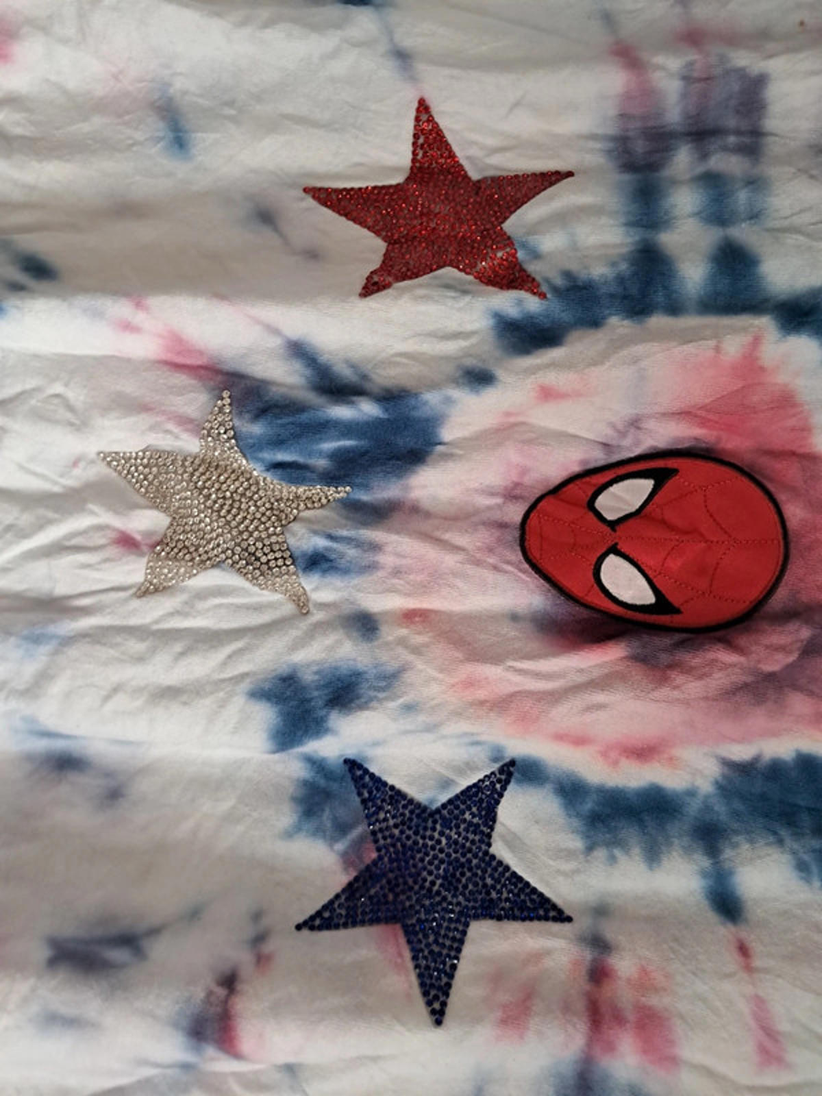 Embellished tie dye shirt