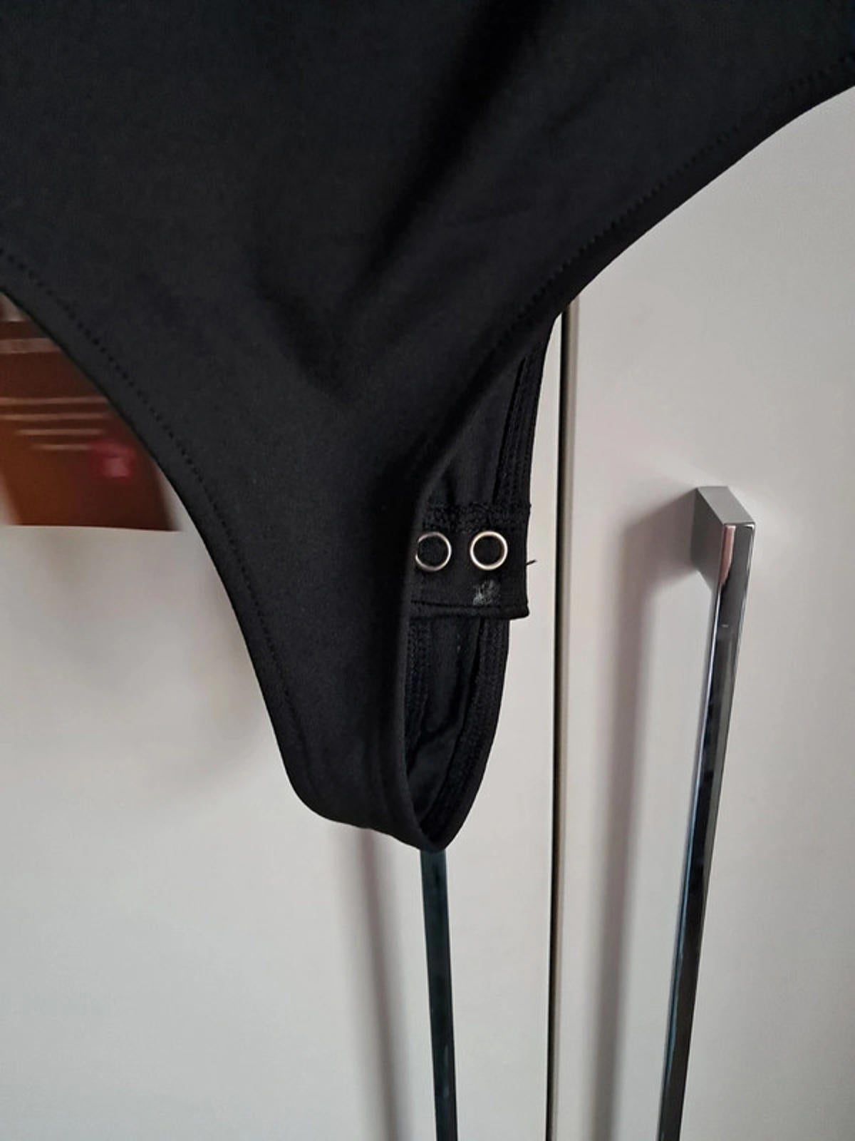 Black halterneck bodysuit