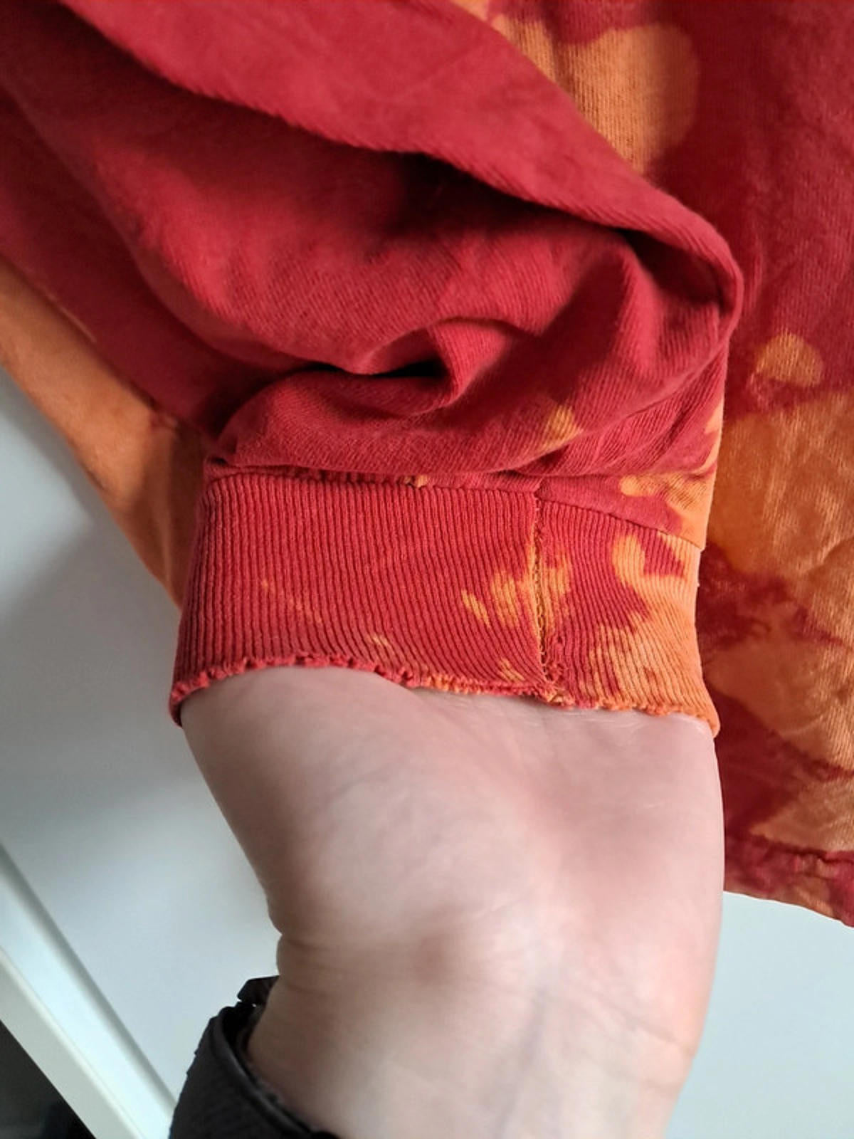 Orange tie dye long sleeve