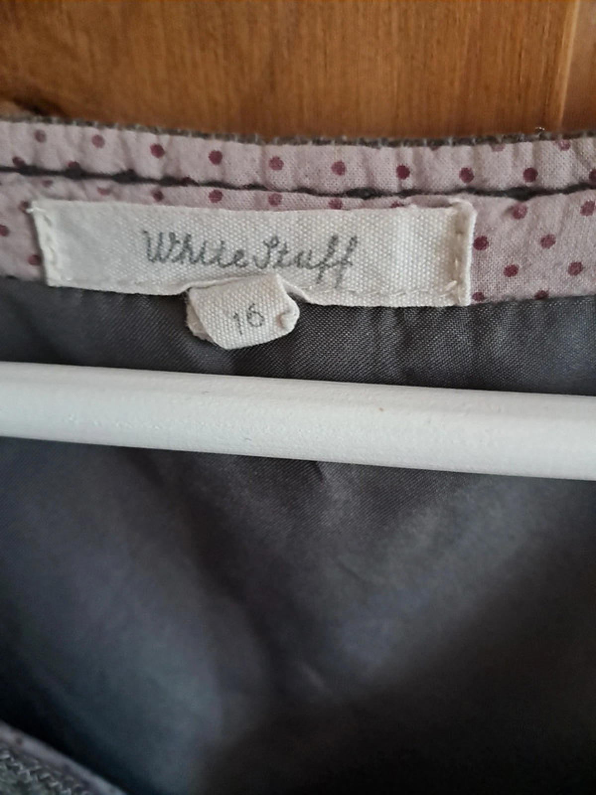 Grey pinafore dress