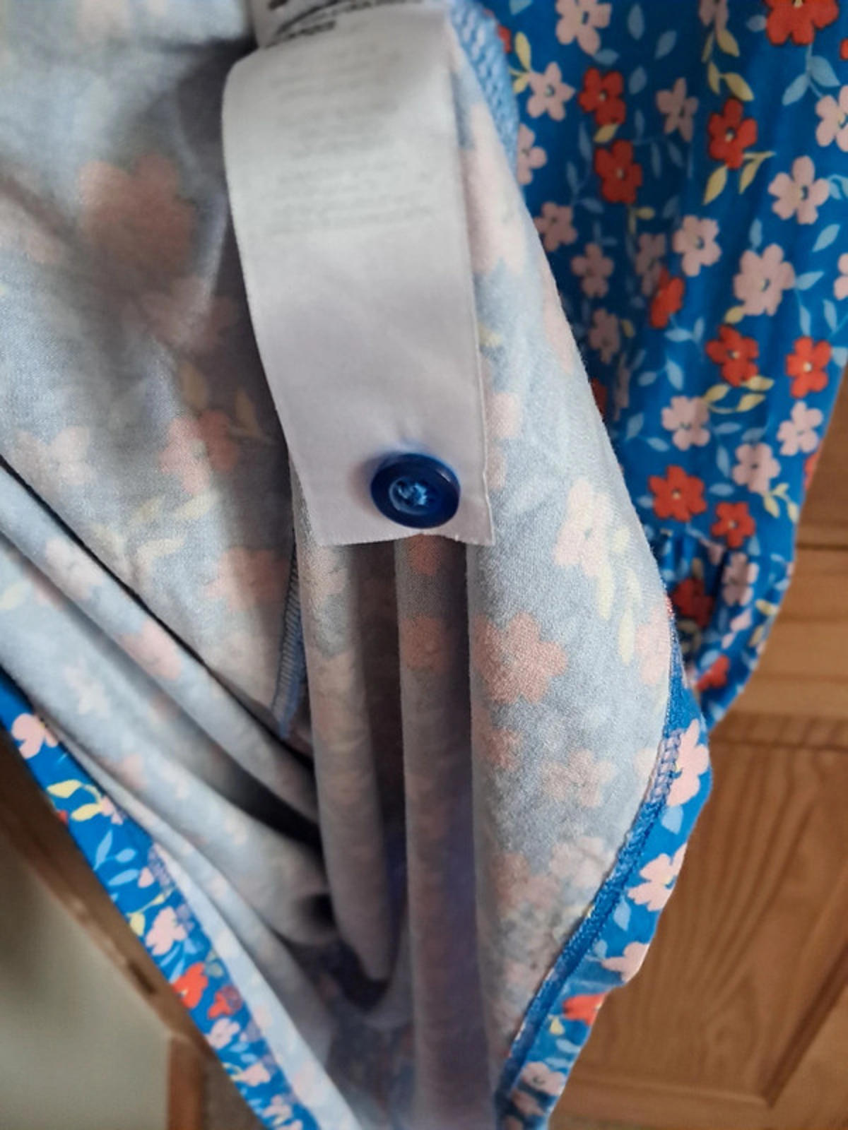 Blue floral dress