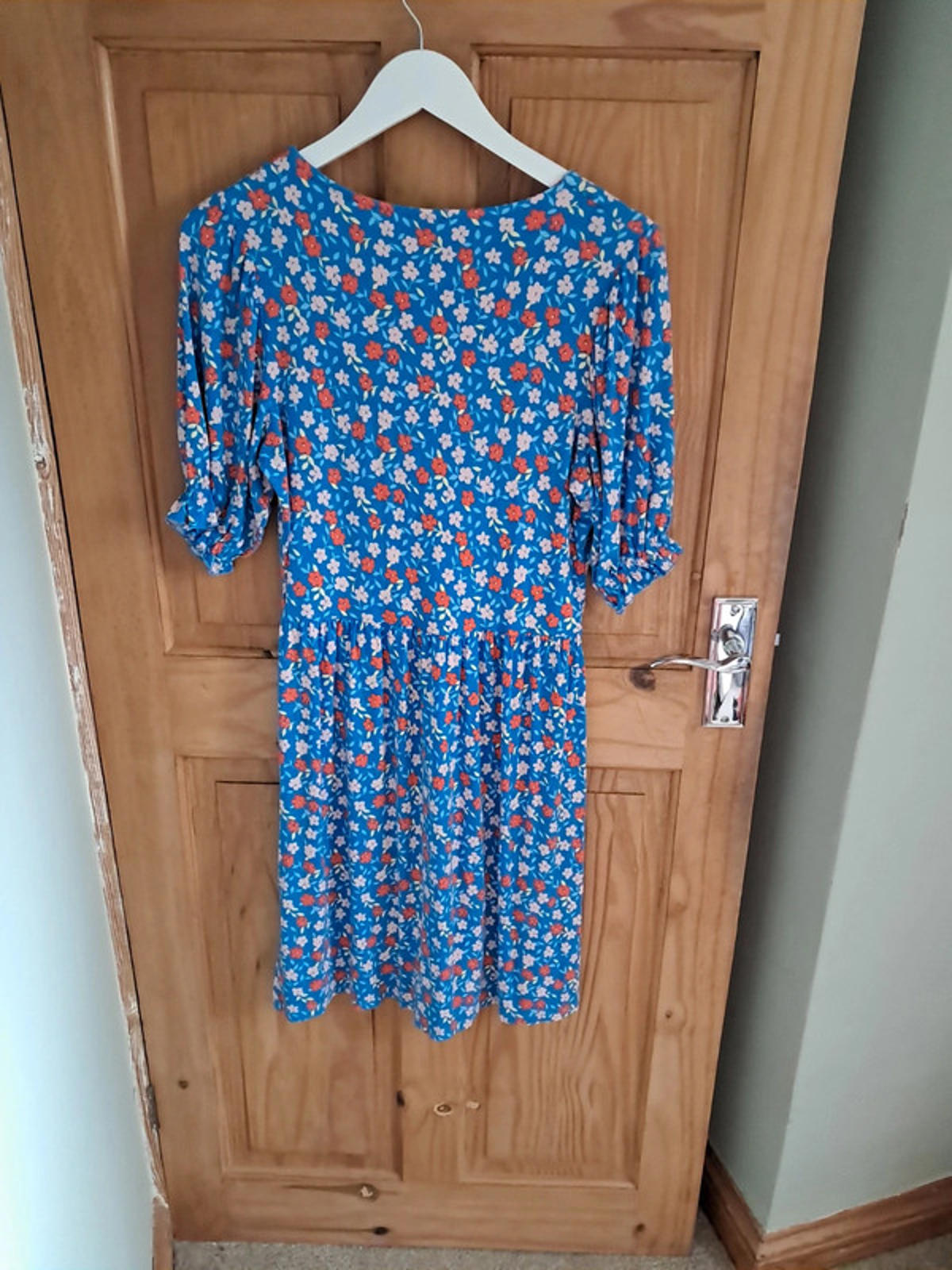 Blue floral dress