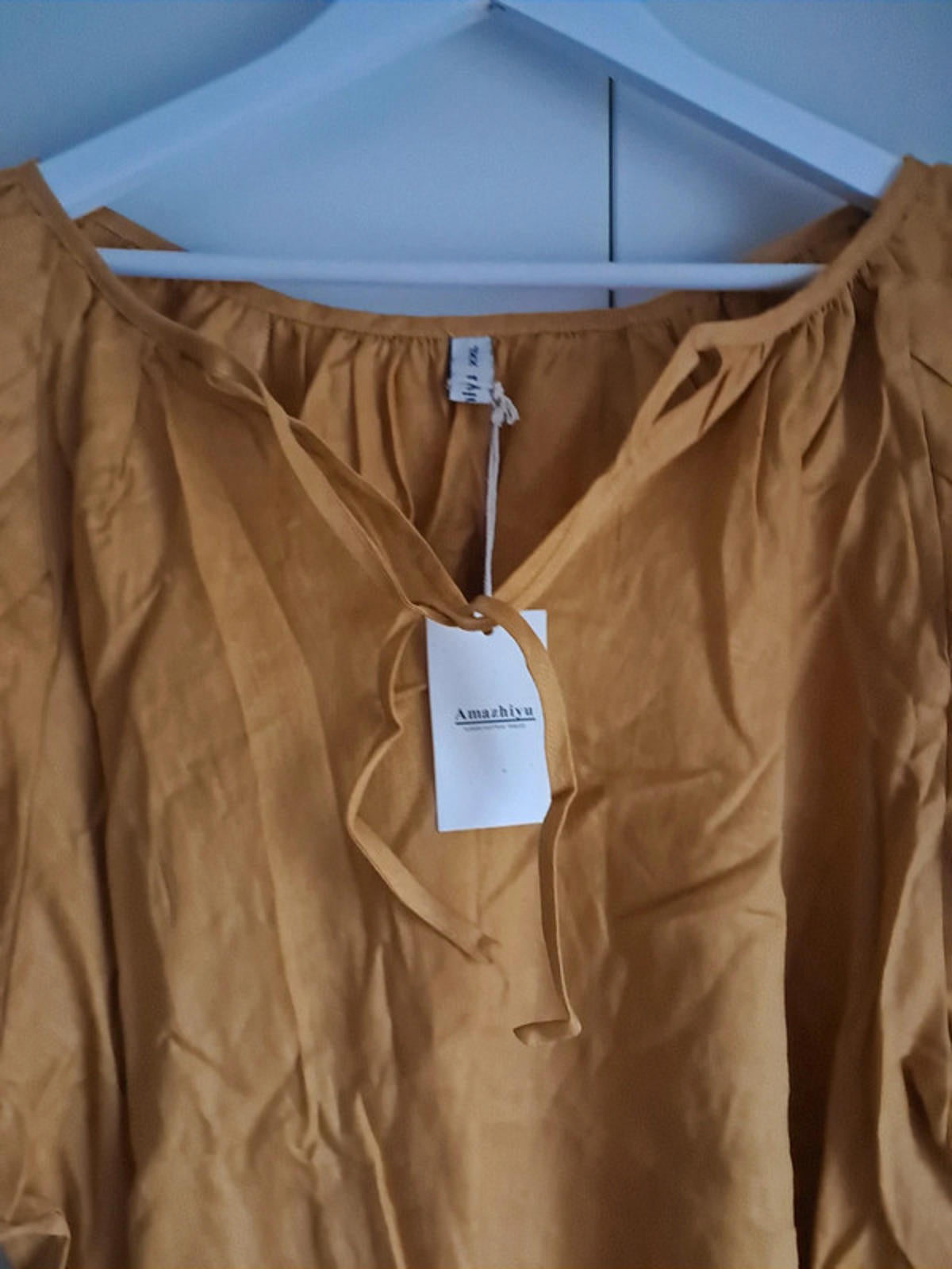 Yellow linen dress