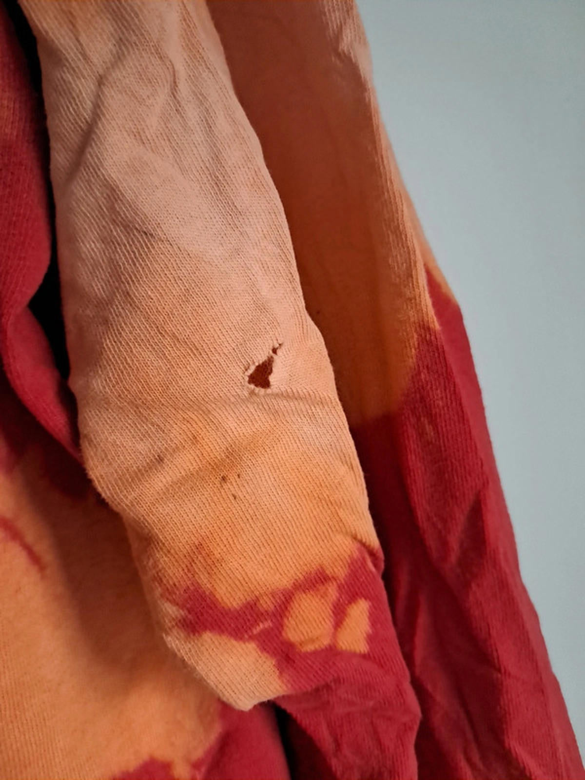 Orange tie dye long sleeve