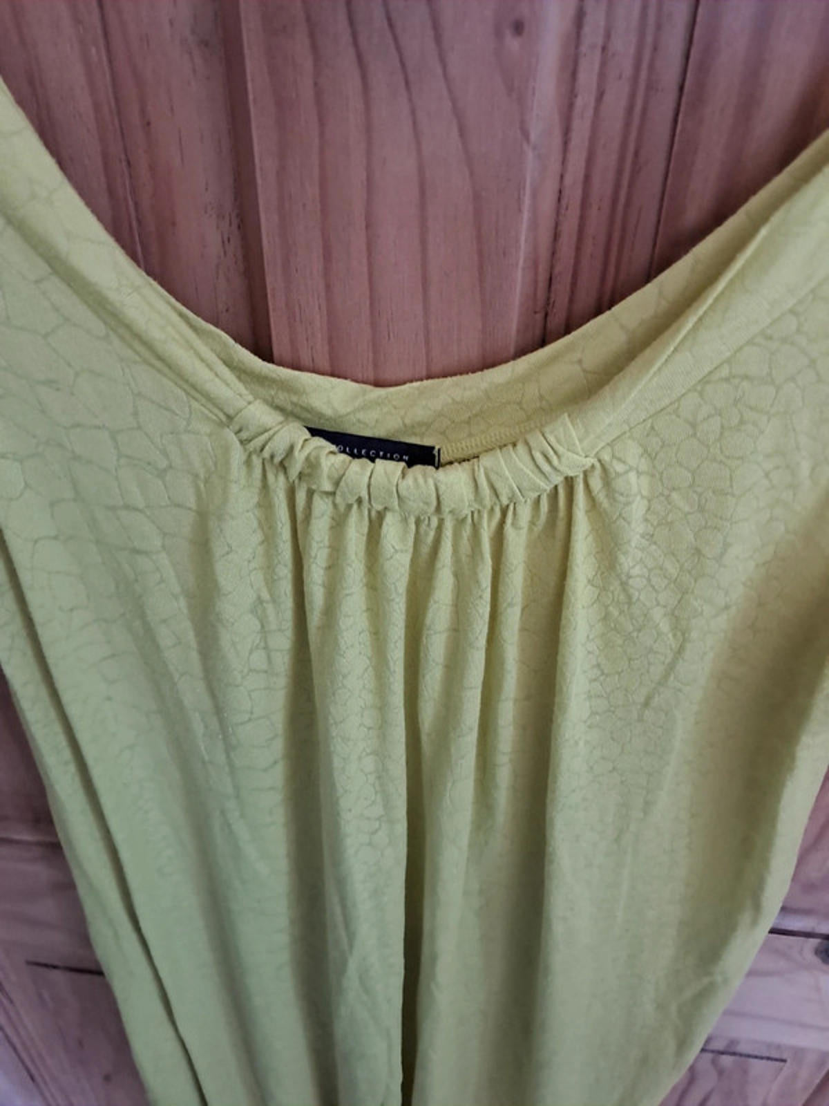 Neon Green print dress