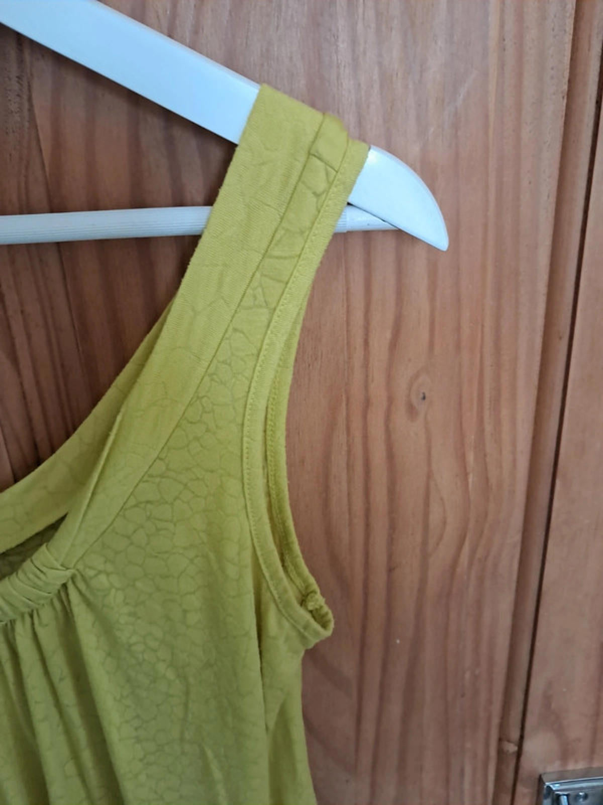 Neon Green print dress
