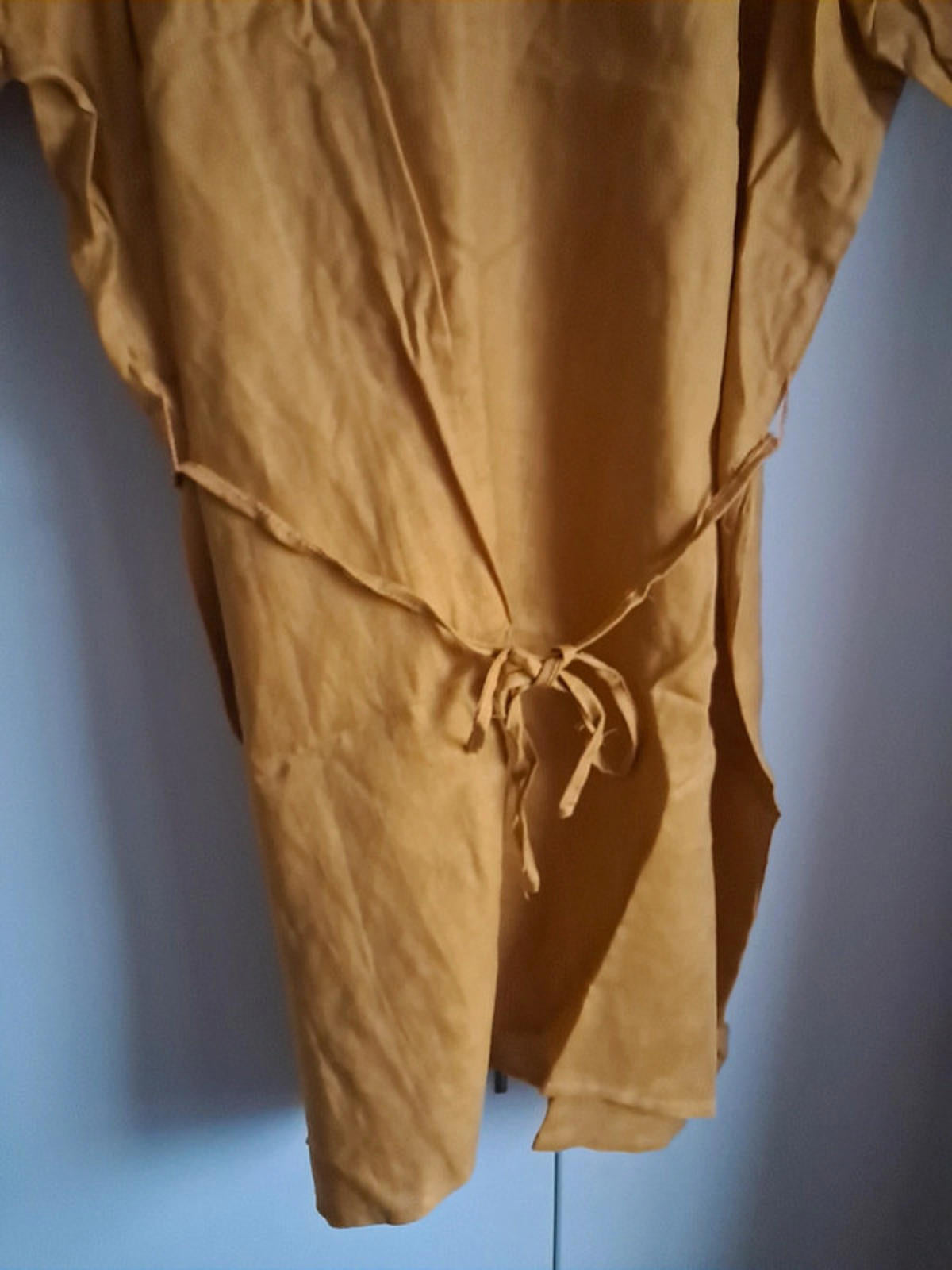 Yellow linen dress