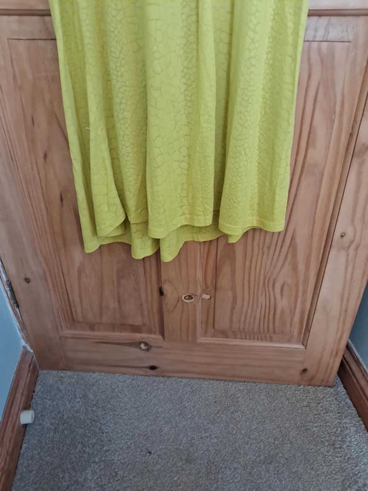 Neon Green print dress