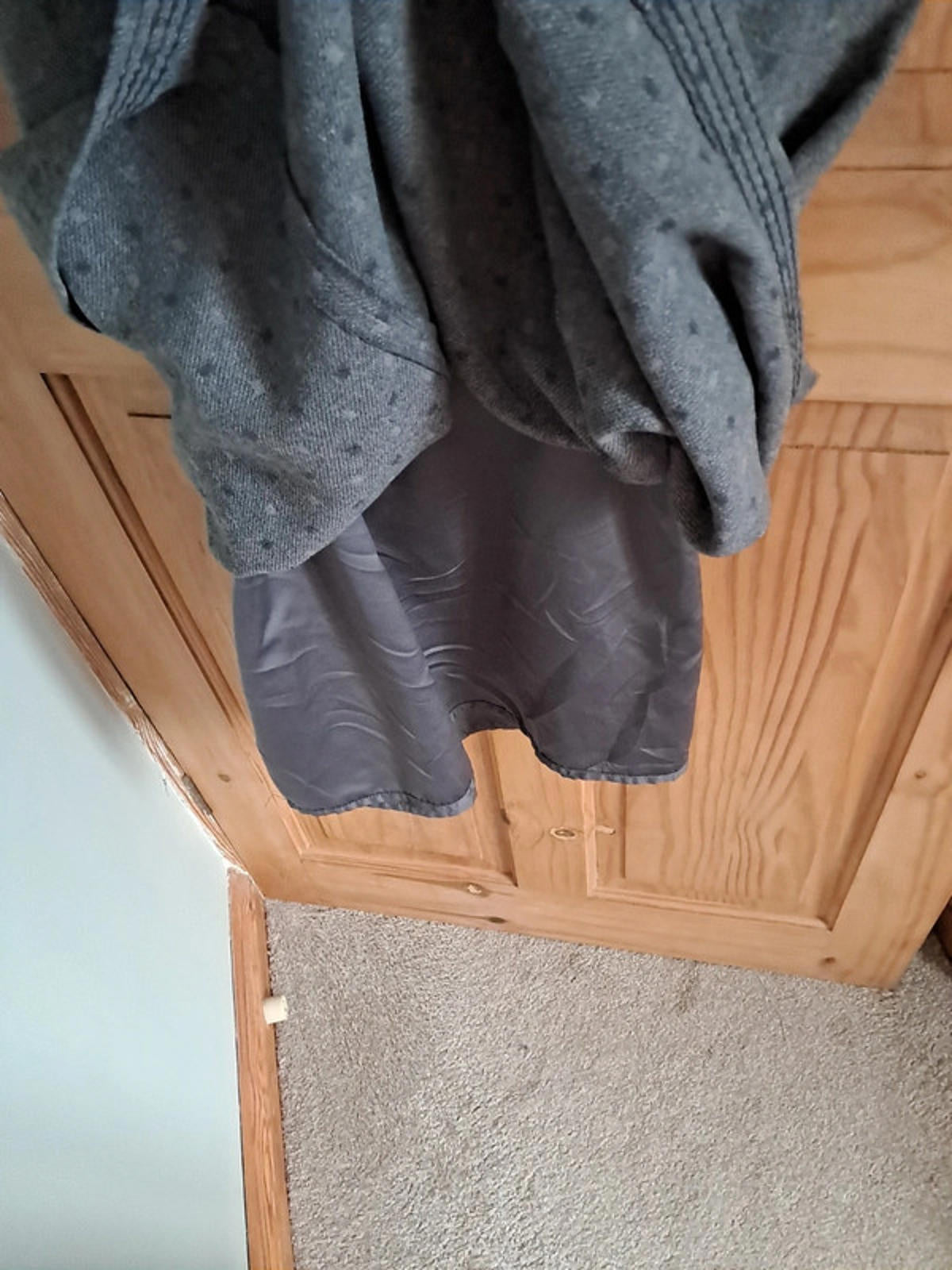 Grey pinafore dress
