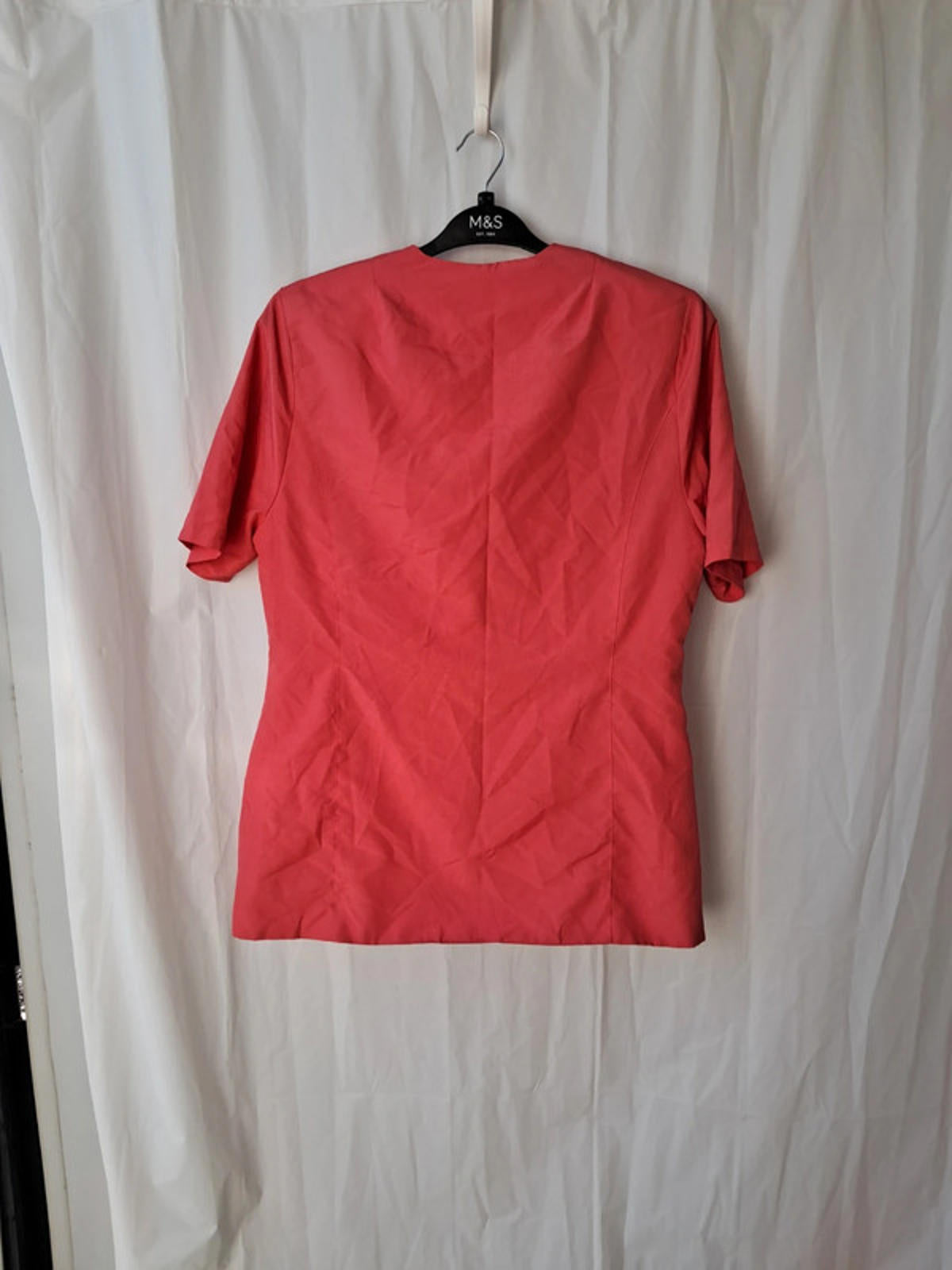 Pink button up short sleeve