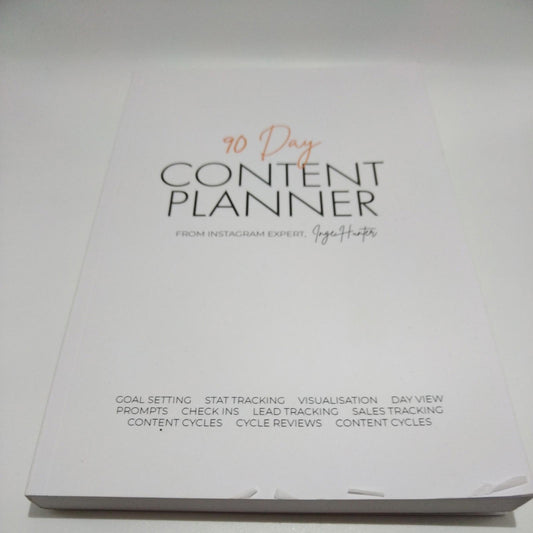 90 Day Content Planner, Hunter, Ms Inge