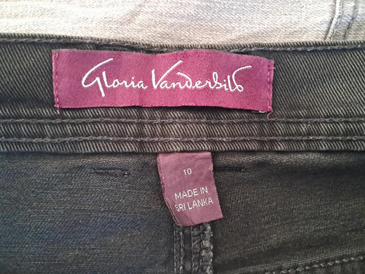 Gloria vanderbilt 10 black Swan jeans