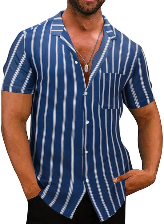 Blue striped shirt