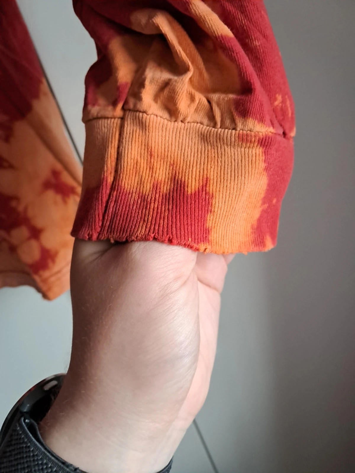 Orange tie dye long sleeve