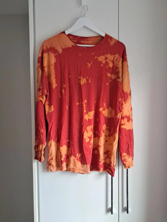 Orange tie dye long sleeve