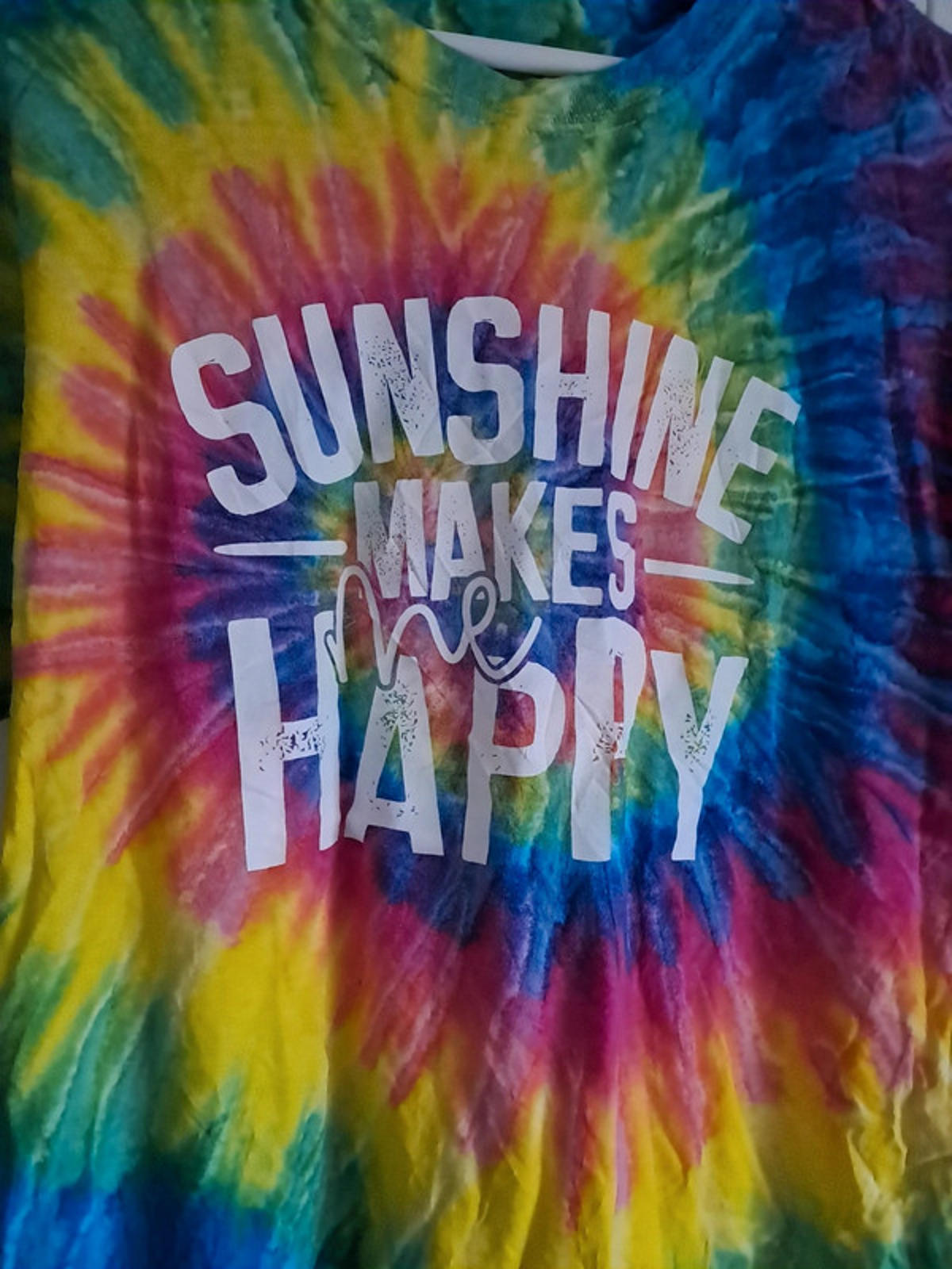 Spiral rainbow sunshine t shirt