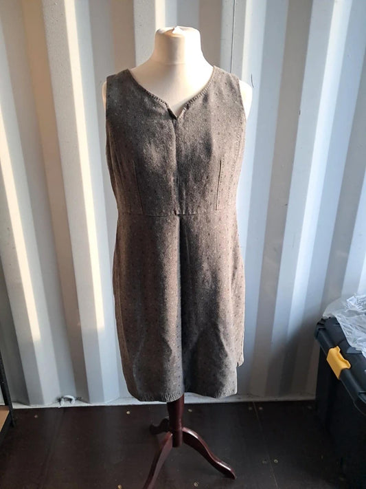 Grey pinafore dress